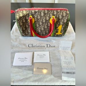 Christian Dior Rasta Collection Boston Bag